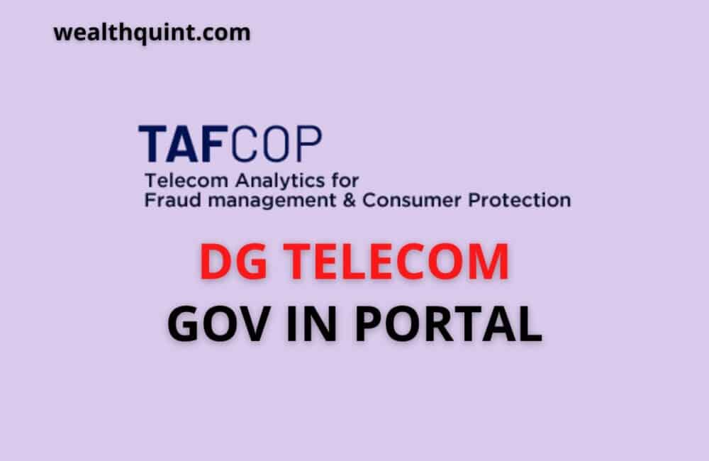 Tafcop dg telecom gov in