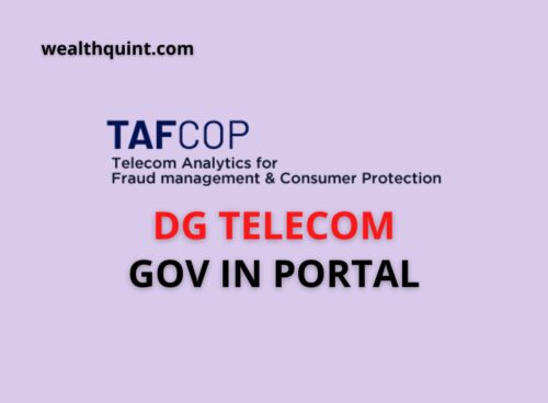 Tafcop dg telecom gov in