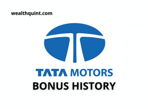 Tata motors bonus history