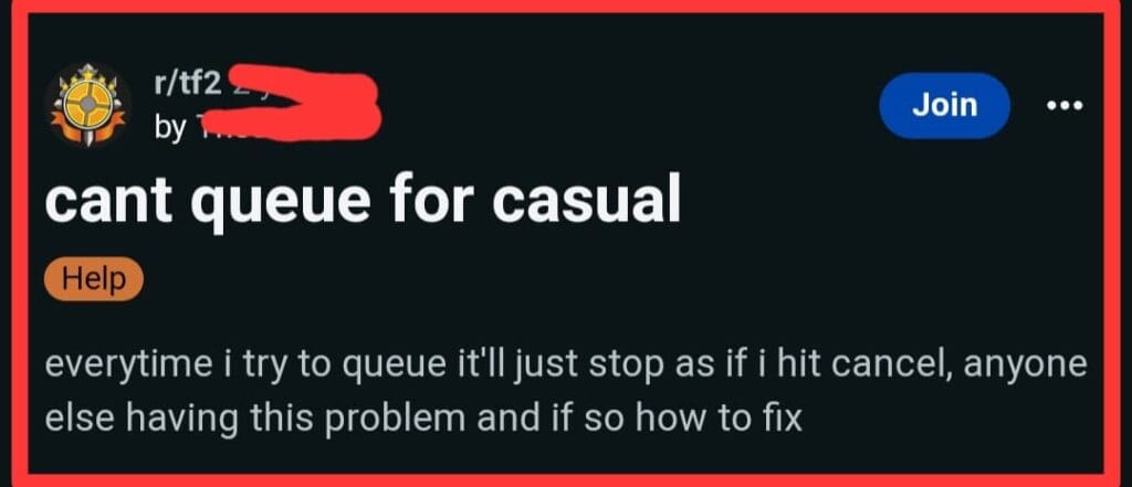 How To Fix Team Fortress 2 (TF2) Queue Not Working 2 Team Fortress 2 TF2 Queue Not Working error message
