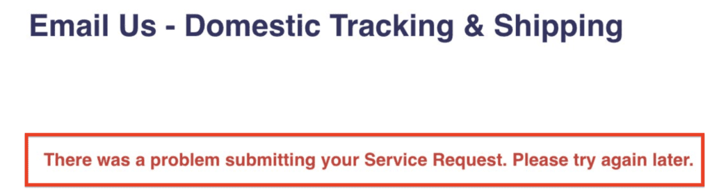 How to Fix There Was a Problem Submitting Your Service Request Please Try Again Later 1 There was a problem submitting your Service Request. Please try again later wq
