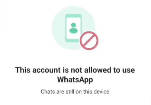 This Account Is Not Allowed To Use WhatsApp