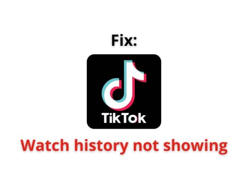 TikTok Watch History Not Showing