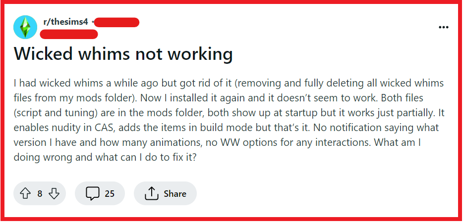 How To Fix The Sims 4 Mods Wicked Whims Not Working 2 To Fix Mods Wicked Whims Not Working On The Sims 4