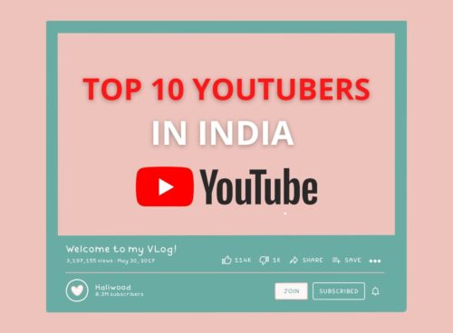 Top 10 youtubers in india