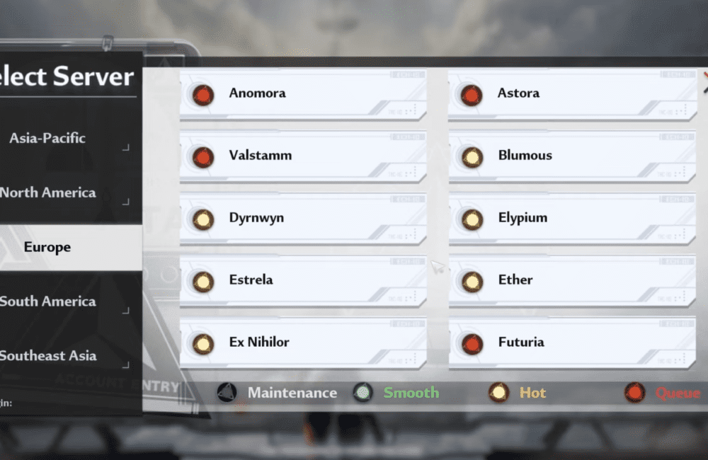 Tower of Fantasy How to change Server 2