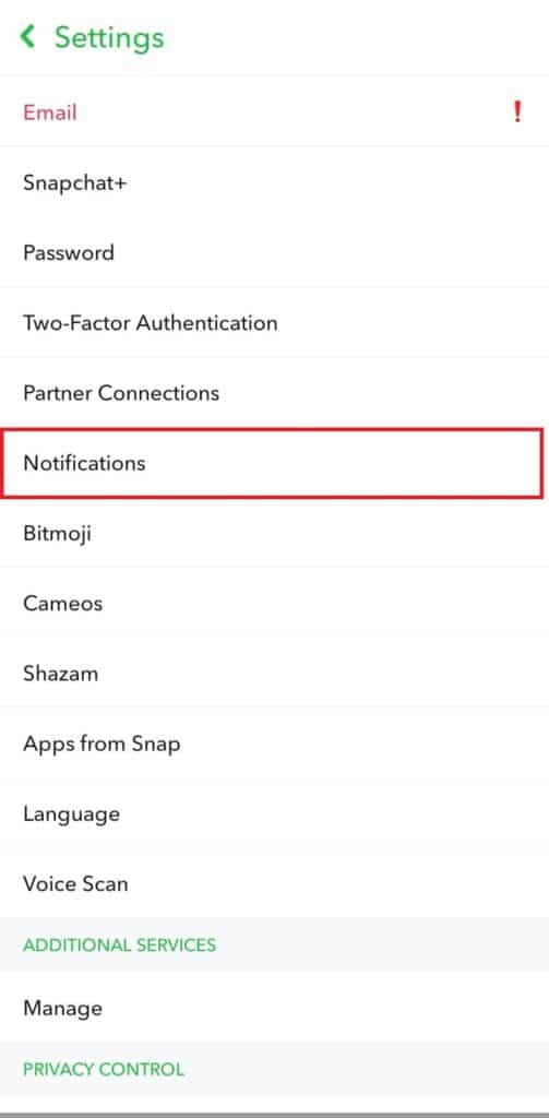 How To Turn ON Story Notifications On Snapchat 3 Turn off stories notification on snapchat step 4