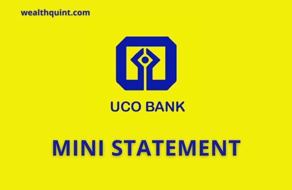 UCO Bank Mini Statement: Missed Call Number, SMS Banking 1 UCO Bank Mini Statement