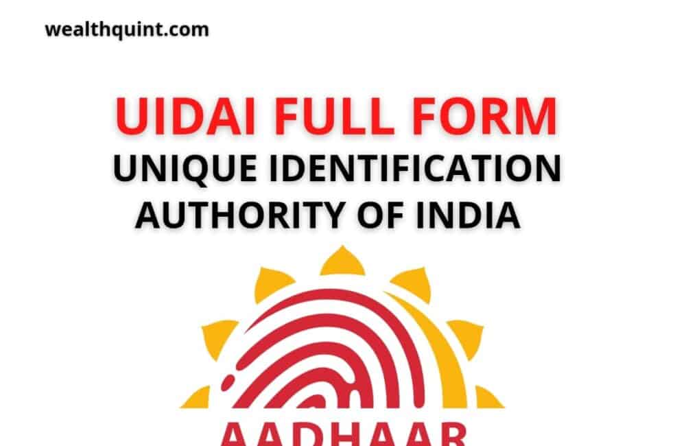 UIDAI Full Form