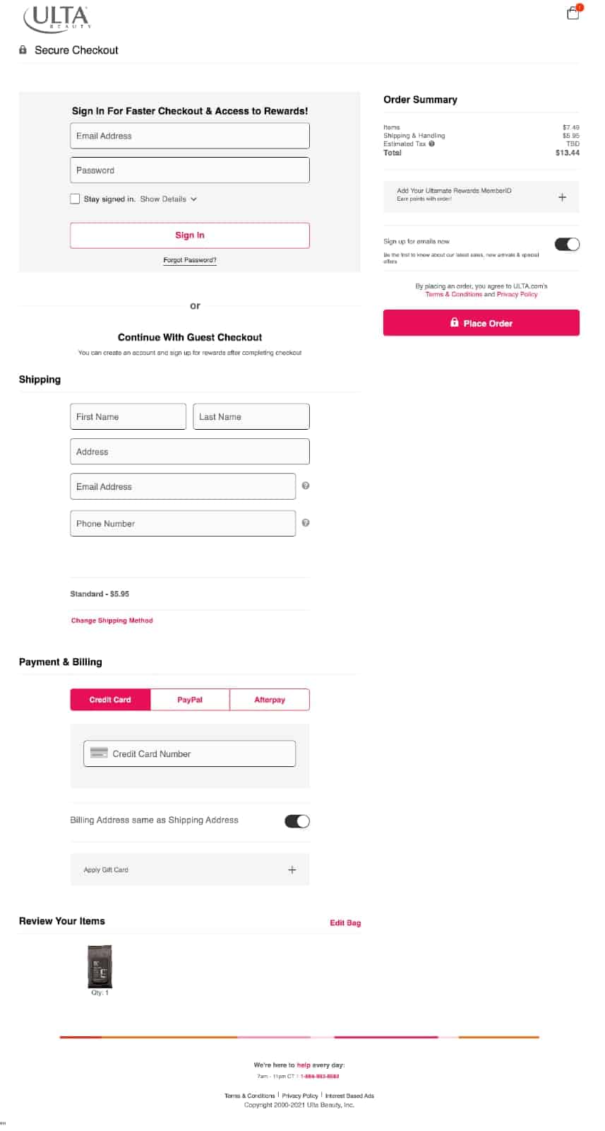How to Fix Ulta Order Not Processing 3 Ulta order details