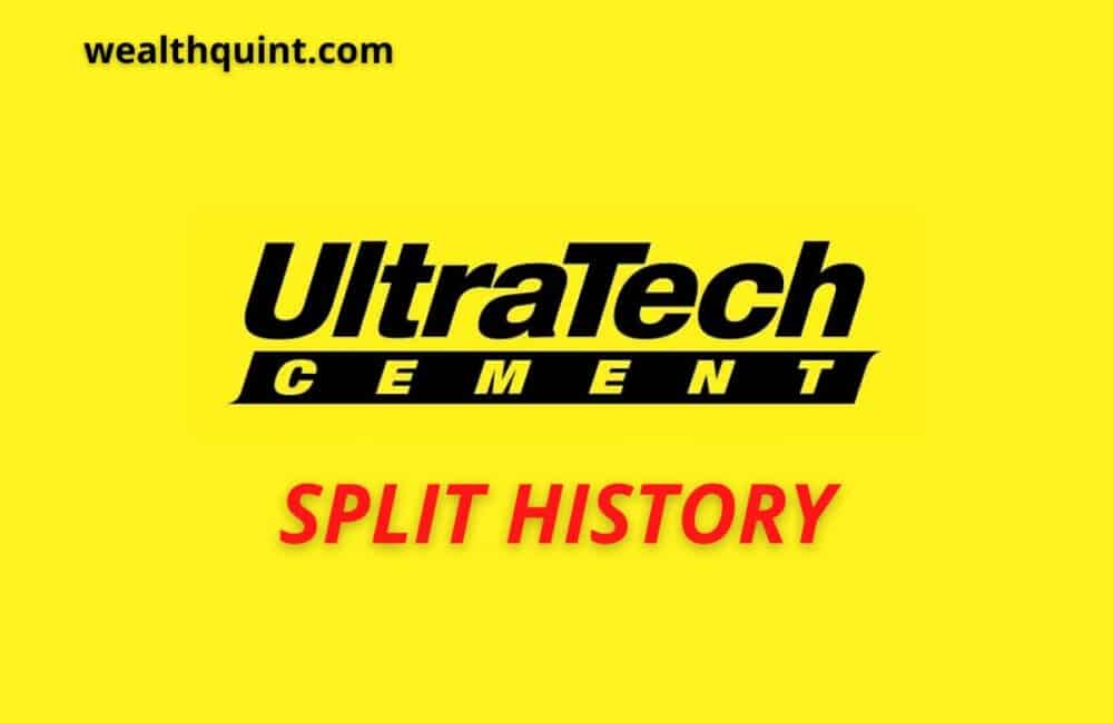 Ultratech cement Split History