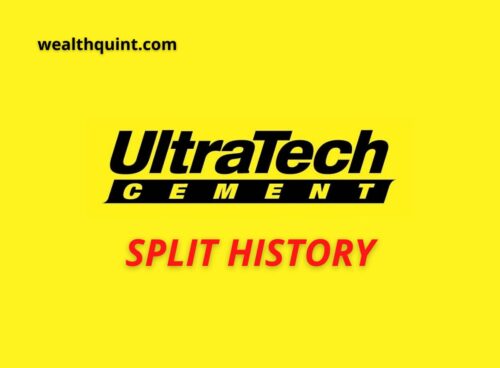 Ultratech cement Split History