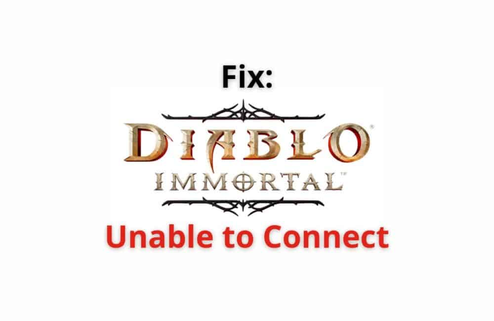 Unable To Connect To Game Server Diablo Immortal