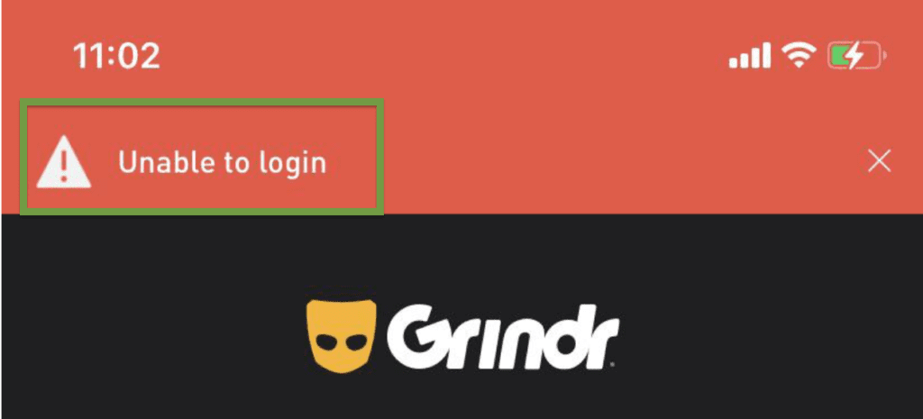 How to Fix "Unable to Login" on Grindr 1 Unable to Login Grindr