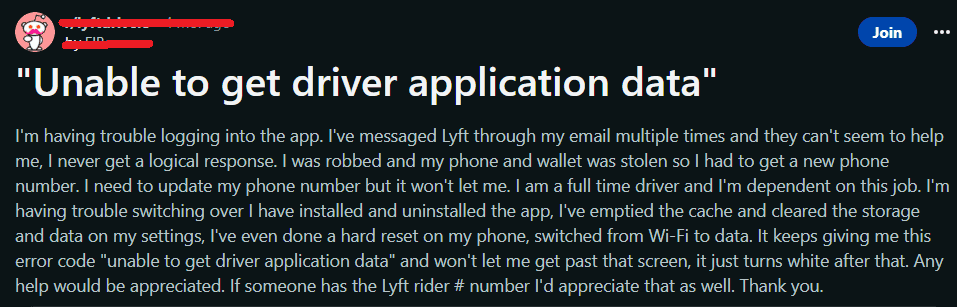 How To Fix “Unable To Get Driver Application Data” On Lyft 2 Unable to get driver application data on lyft reddit