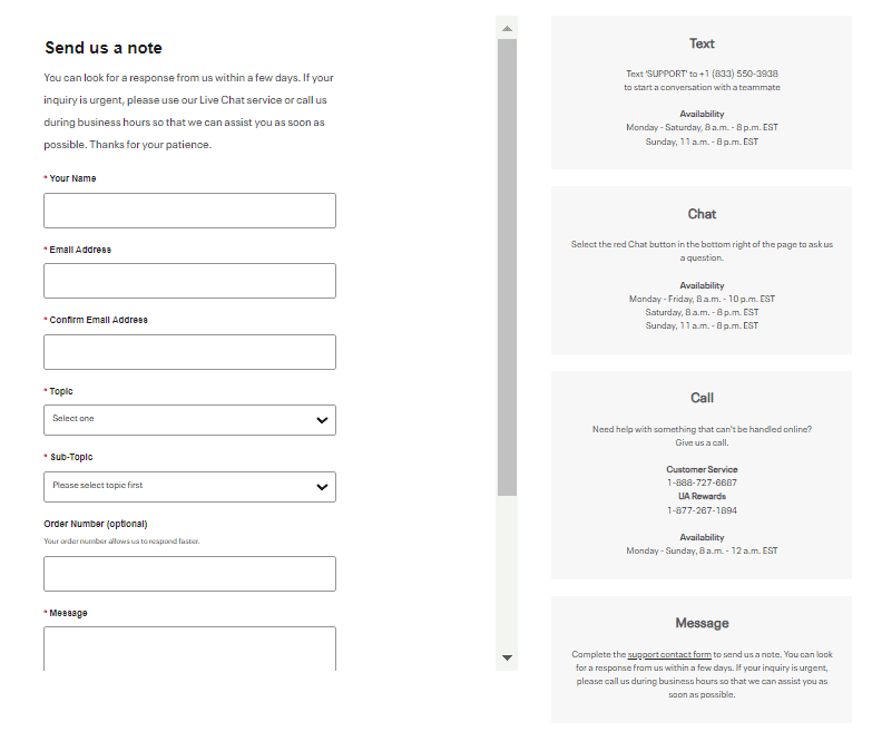 How To Fix Under Armour Checkout Not Working 8 Under armour customer support
