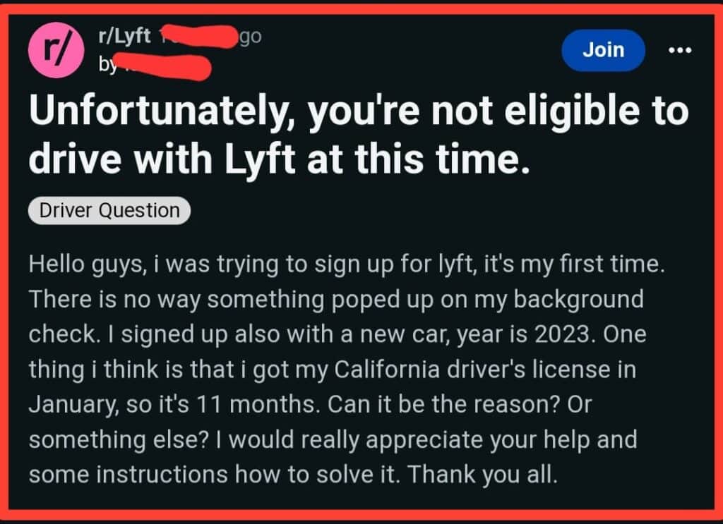 How To Fix “Unfortunately You Are Not Eligible To Drive With Lyft At This Time” Error 2 Unfortunately You Are Not Eligible To Drive With Lyft At This Time Error