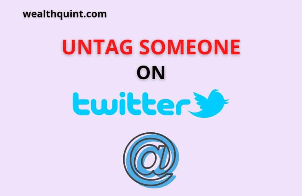 Untag someone on twitter