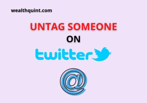 Untag someone on twitter