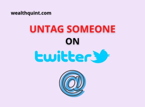 Untag someone on twitter