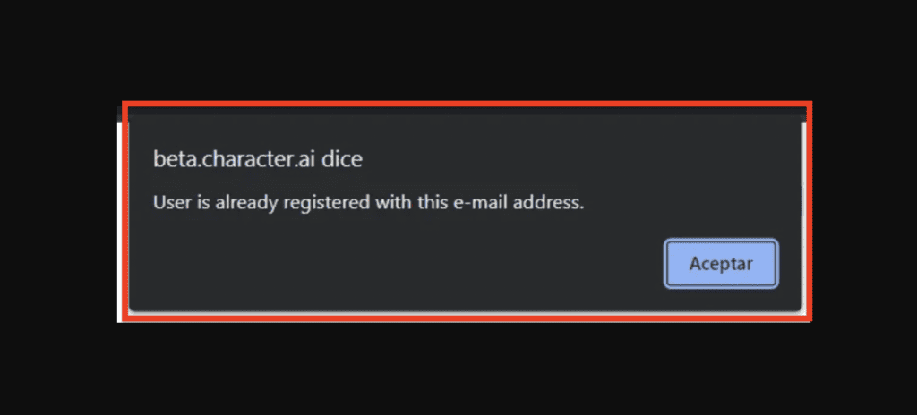 How to Fix "User Is Already Registered With This Email Address" in Character.AI 1 User Is Already Registered With This Email Address character
