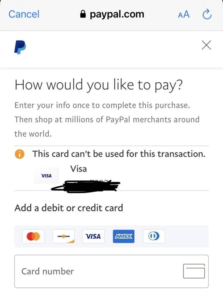 How To Fix Vanilla Gift Card On PayPal Declined 1 Vanilla Gift Card On PayPal Declined
