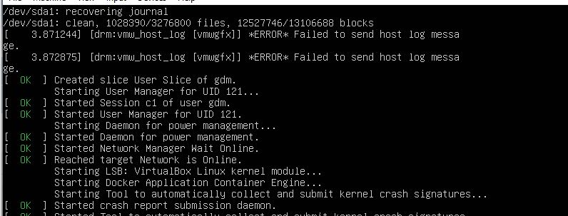 Virtual Box Failed to send Host Log Message Error