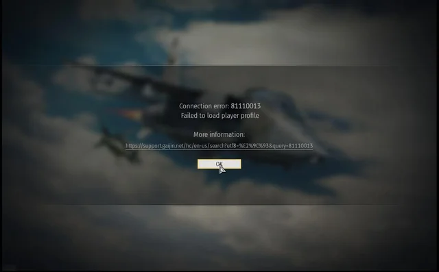 How To Fix War Thunder Connection Error 81110013 Failed To Load Player Profile 1 War Thunder Connection Error 81110013 Failed To Load Player Profile