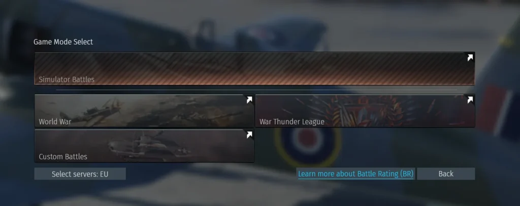 How To Fix War Thunder Game Mode Select Issue 2 War Thunder Game Mode Select Issue
