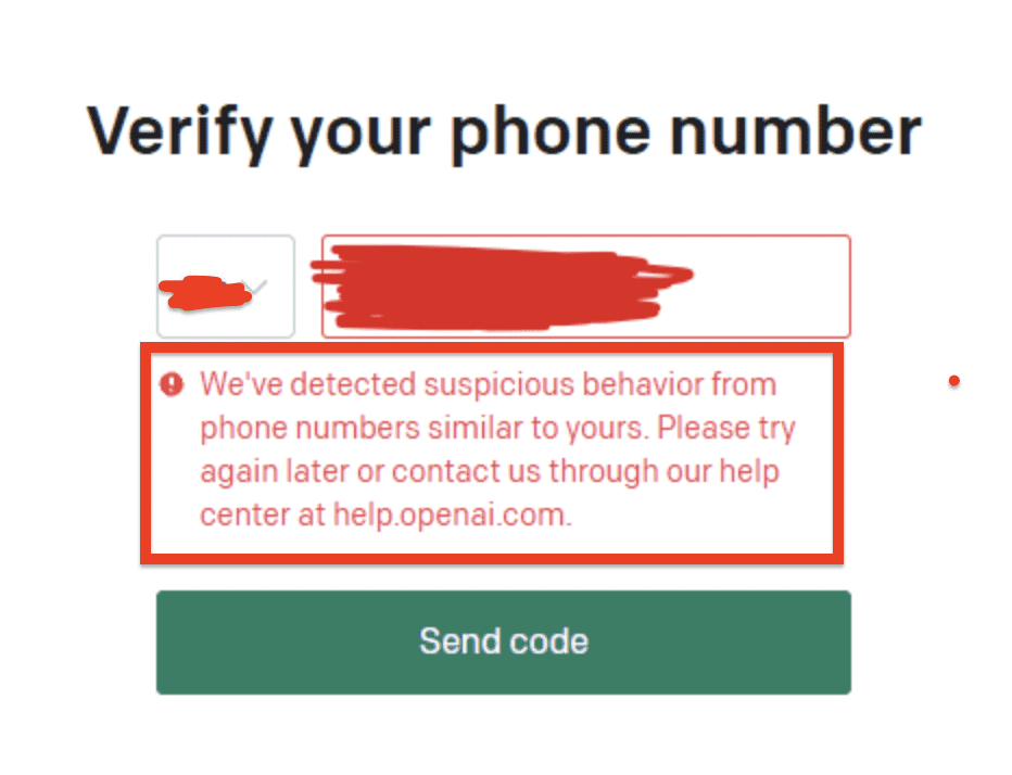 How to Fix "We've Detected Suspicious Behavior From Phone Numbers Similar To Yours" on ChatGPT 1 We've Detected Suspicious Behavior From Phone Numbers Similar To Yours chatgpt