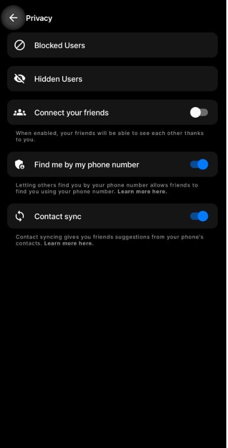 What Does Hidden Users Mean On BeReal 6 What Does Hidden Users Mean On BeReal privacy settings