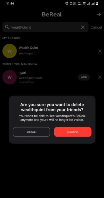 What Does Hidden Users Mean On BeReal 3 What Does Hidden Users Mean On BeReal remove friend
