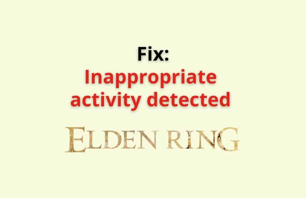 Inappropriate Activity Detected