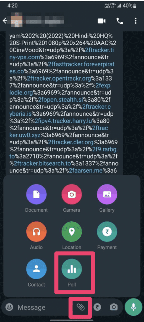 WhatsApp Poll Option Not Showing? Reason & Solution 1 WhatsApp poll option feature