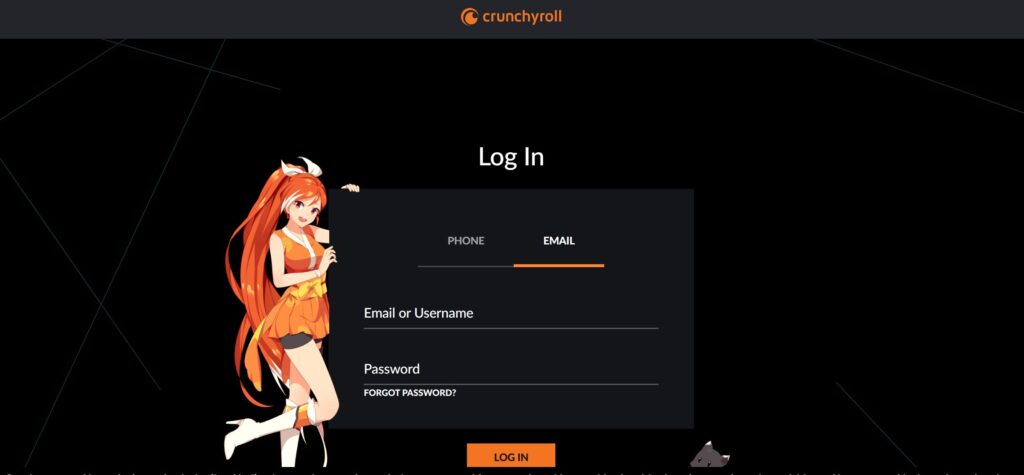 How To Fix Crunchyroll's Subtitles Not Working 4 Why Crunchyrolls Subtitles Not Working login page image