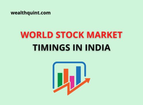 World Stock Market Timings in India