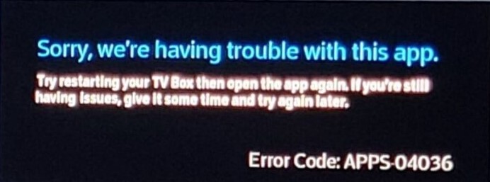 How to Fix Xfinity Paramount Plus App Error Code APPS-04036 1 Xfinity Paramount Plus App Error Code APPS 04036 2