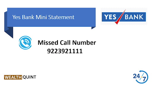 Yes Bank Mini Statement: Missed Call Number, SMS Banking 2 Yes Bank Mini Statement SMS Banking