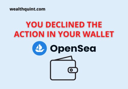You declined the action in your wallet opensea