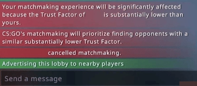 How To Fix “Your Matchmaking Experience Will Be Significantly Affected” On CSGO 1 Your Matchmaking Experience Will Be Significantly Affected Mean On CSGO