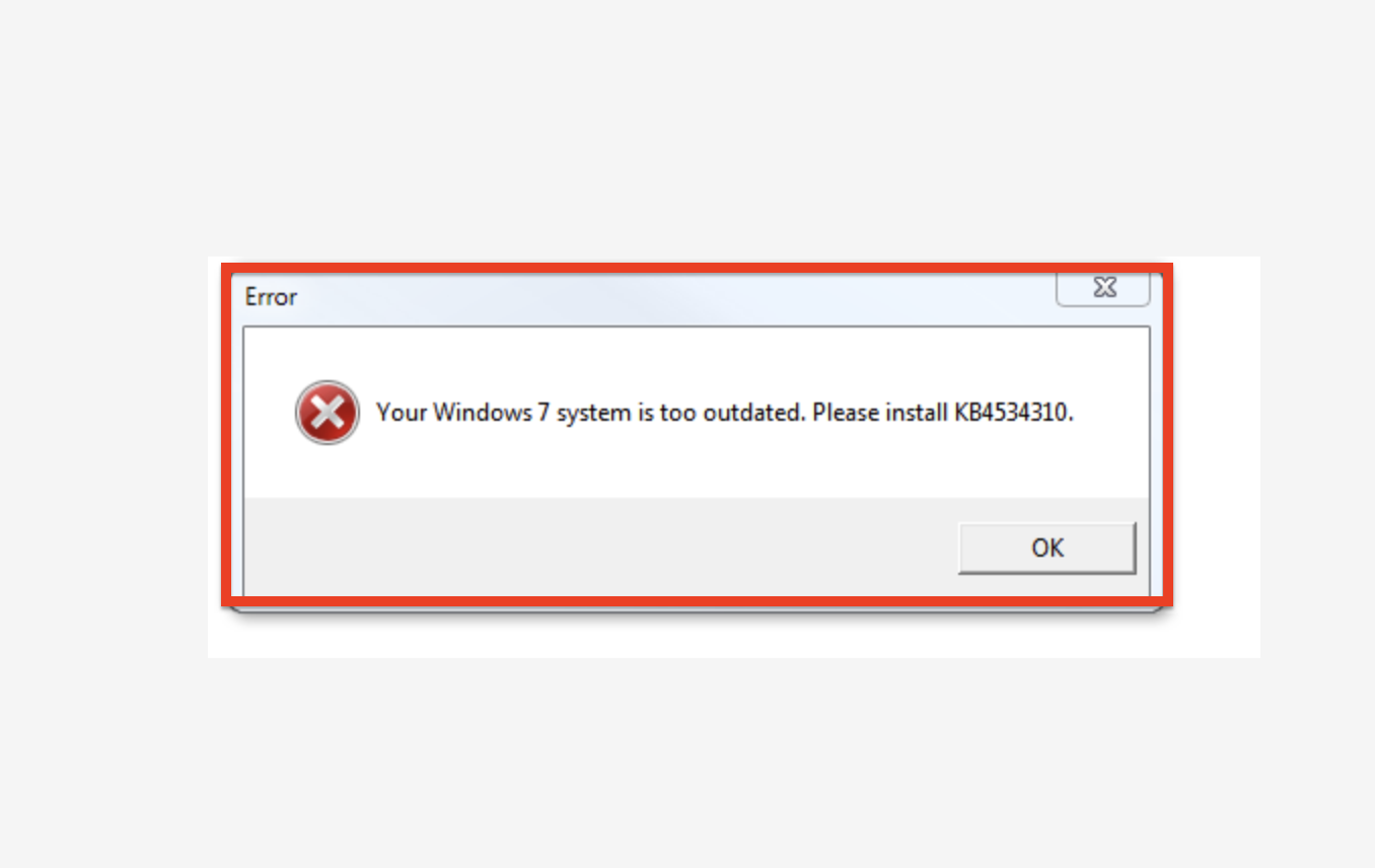 How To Fix Your Windows 7 System Is Too Outdated Please Install KB4534310 -  Wealth Quint