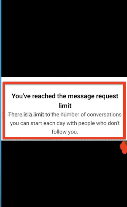 How to Fix "You've Reached The Message Request Limit" on Instagram 1 You've Reached The Message Request Limit Instagram