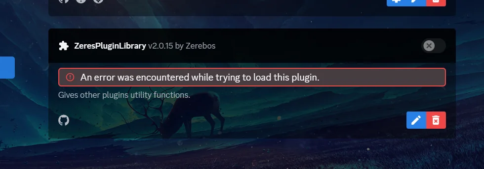 How To Fix Zerespluginlibrary An Error Was Encountered While Trying To Load This Plugin 1 Zerespluginlibrary An Error Was Encountered While Trying To Load This Plugin