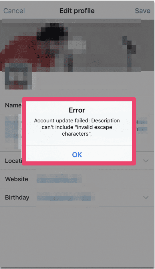 How to Fix "Account Update Failed" on Twitter 2 account update failed twitter 1