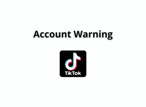 account warning tiktok