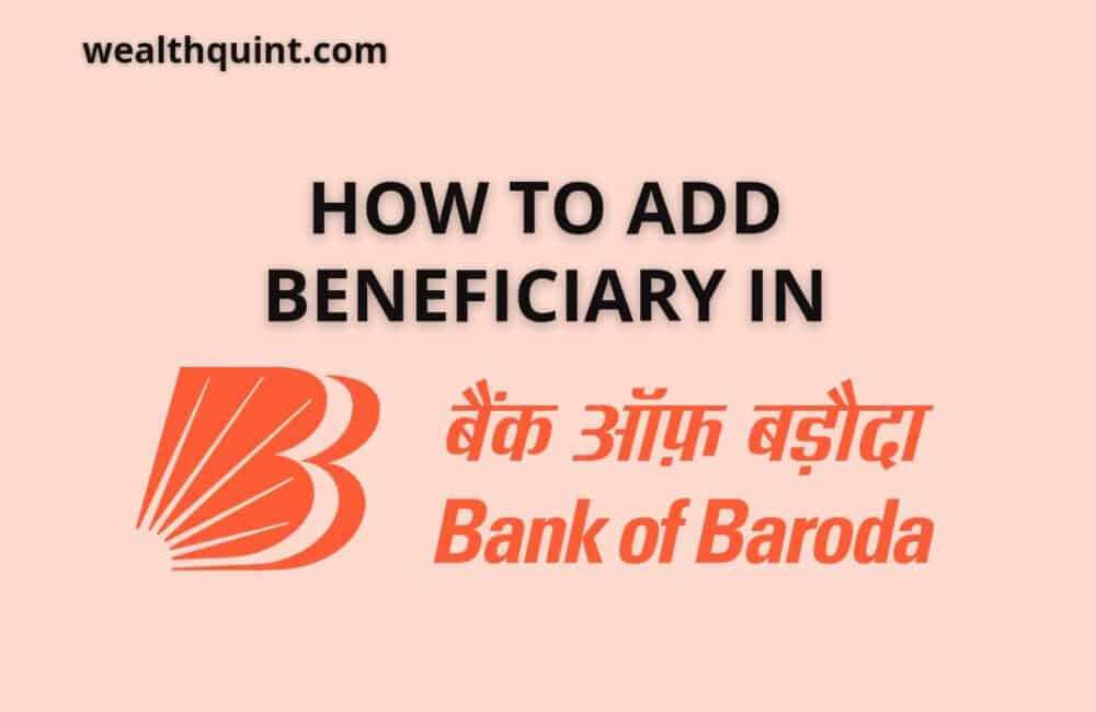 add beneficiary in bank of bardoa