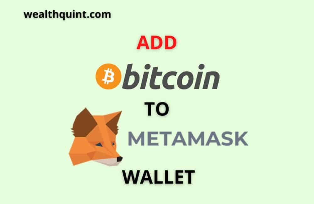 add bitcoin to metamask wallet