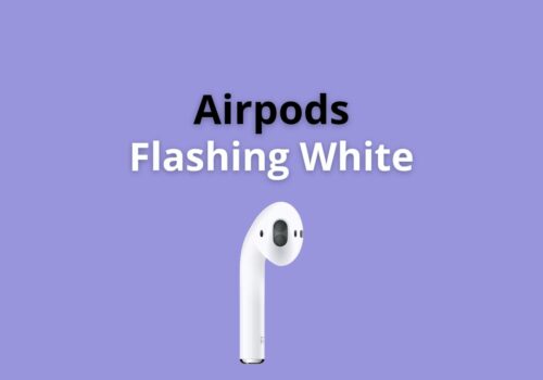 airpods flashing white