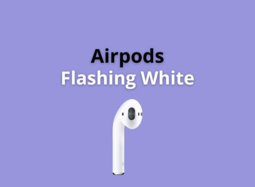 airpods flashing white