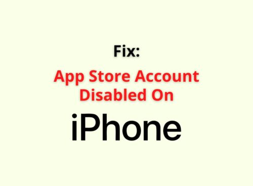 app store account disabled iphone
